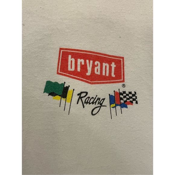 Vintage NACCAR Racing White T-Shirt Size XL - Picture 2 of 3